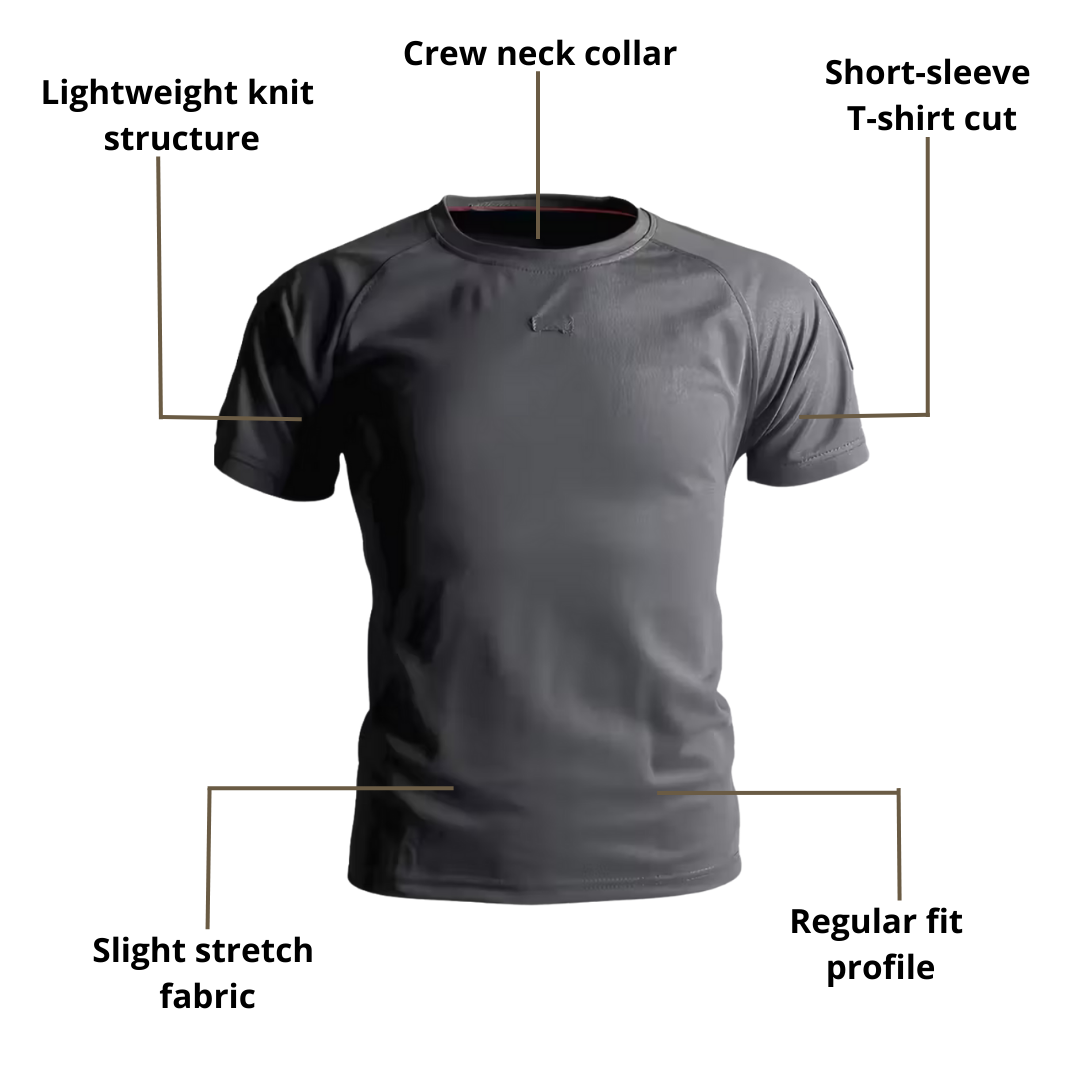 Men’s Tactical Short-Sleeve Performance T-Shirt – Lightweight Stretch