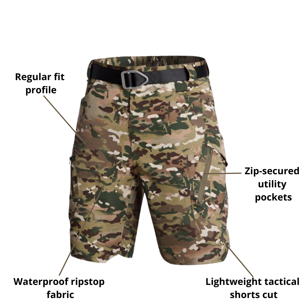 Men’s Tactical Shorts – Waterproof Ripstop & Hot-Weather Field Performance