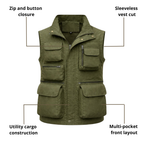 Men’s Tactical Utility Cargo Vest – Multi-Pocket Field Wear & All-Season Use