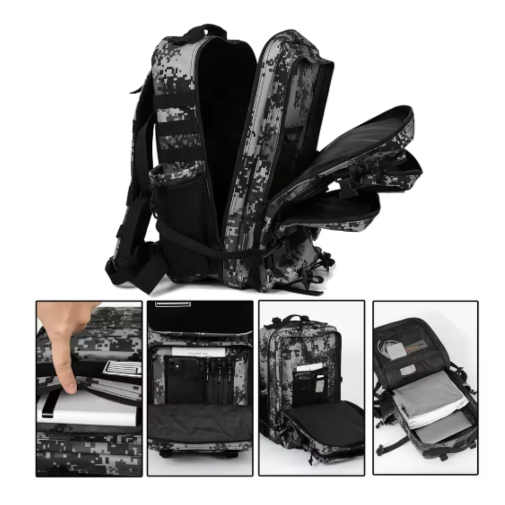 Men’s Outdoor Backpack – Digital Camo & Everyday Carry Comfort