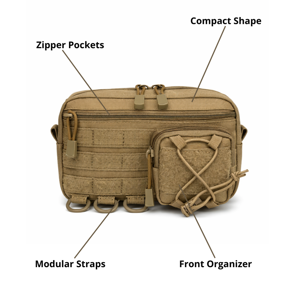 Modular Tactical Storage Men’s Tactical Organizer Pouch – Compact Storage & Everyday Utility ...