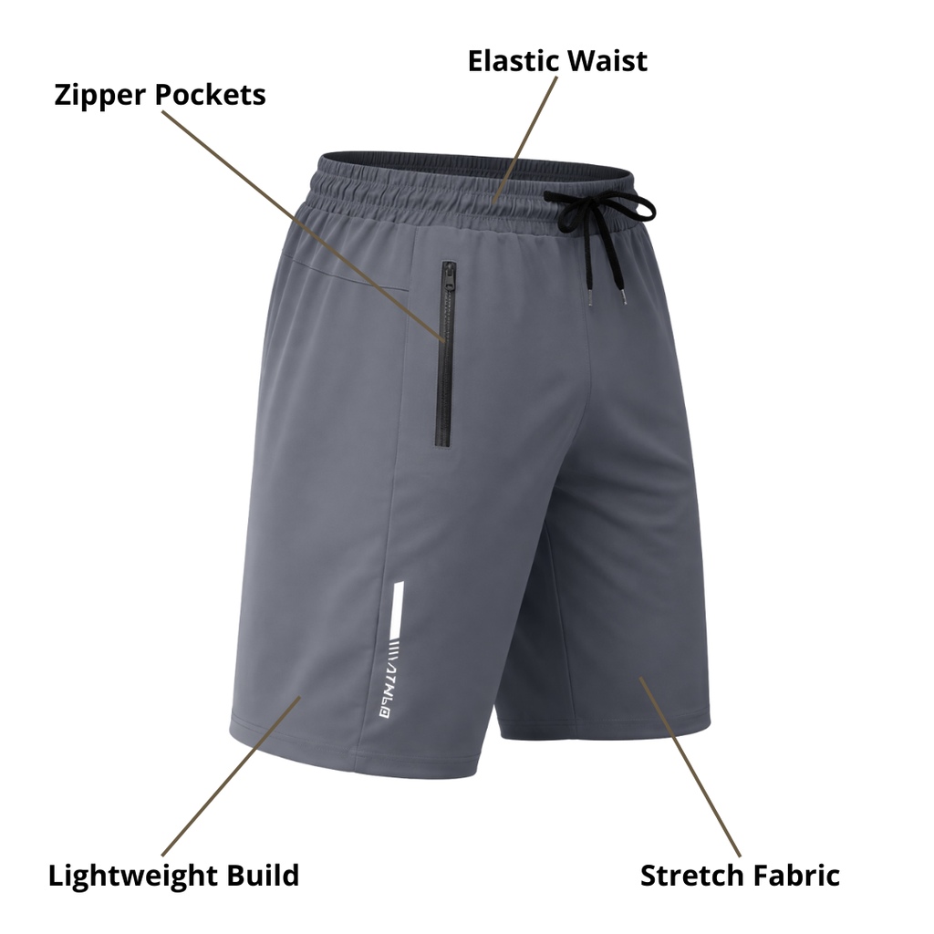 Men’s Performance Fitness Shorts – Stretch Comfort & Active Mobility