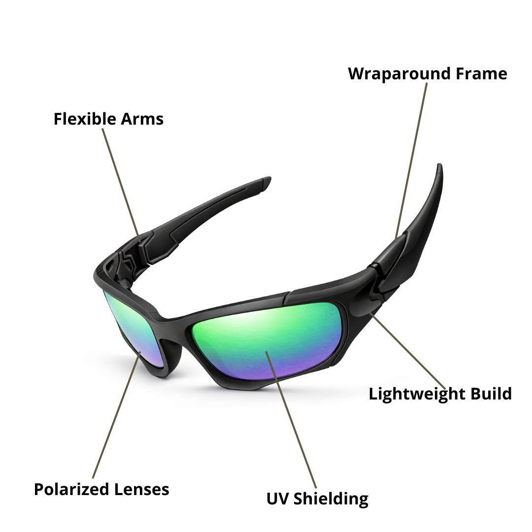 Men’s Performance Sunglasses – Polarized Clarity & UV Protection