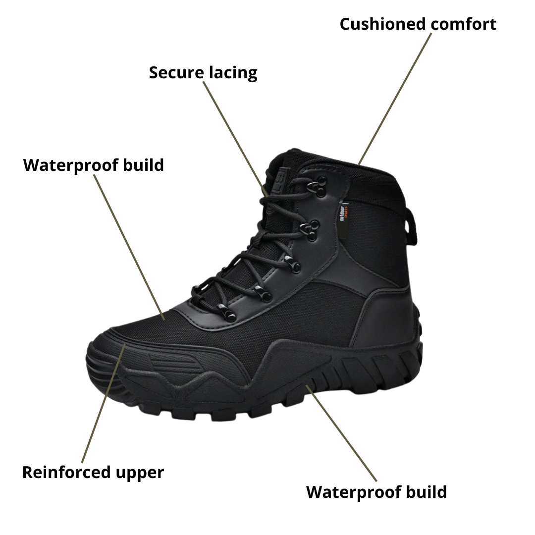 Men’s Outdoor Performance Boots – Waterproof Protection & Rugged Stability