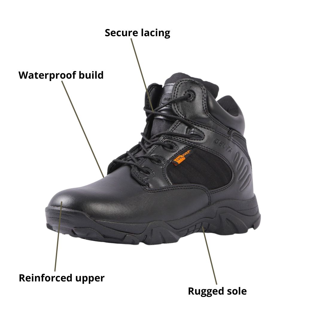 Men’s Outdoor Performance Boots – Waterproof Protection & All-Terrain Grip