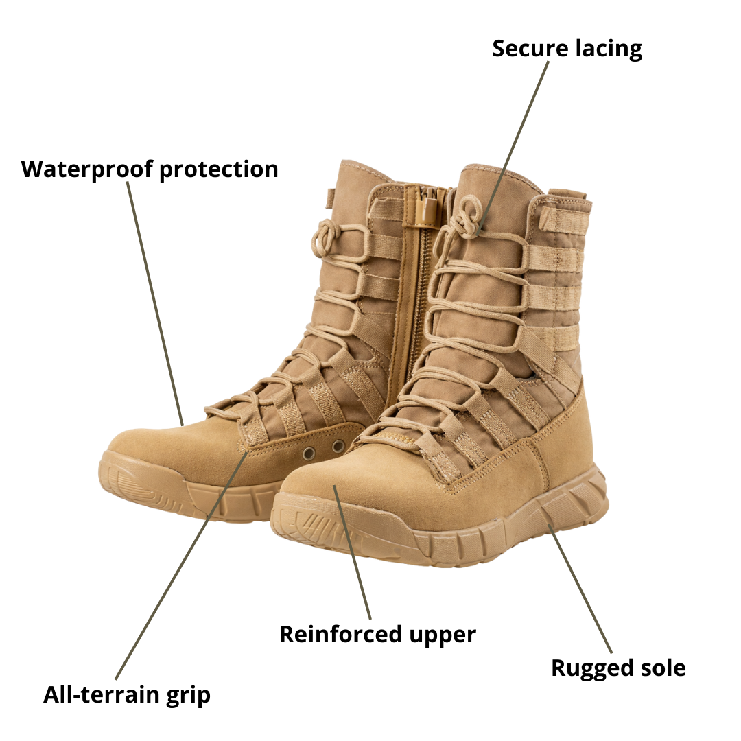 Men’s Outdoor Performance Boots – Waterproof Stability & Rugged Comfort