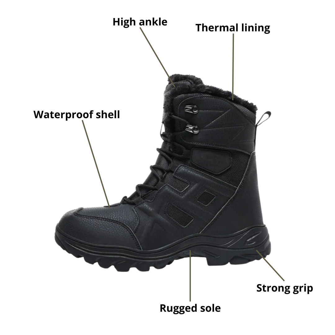 Men’s Winter Outdoor Boots – Thermal Warmth Comfort & Waterproof Protection
