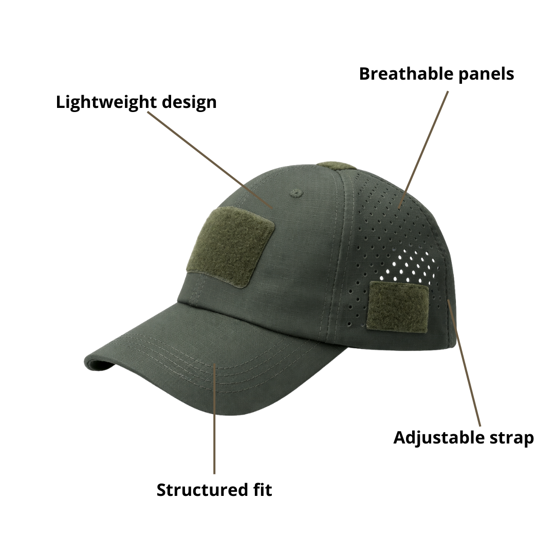 Men’s Outdoor Performance Cap – Breathable Fit & All-Day Comfort
