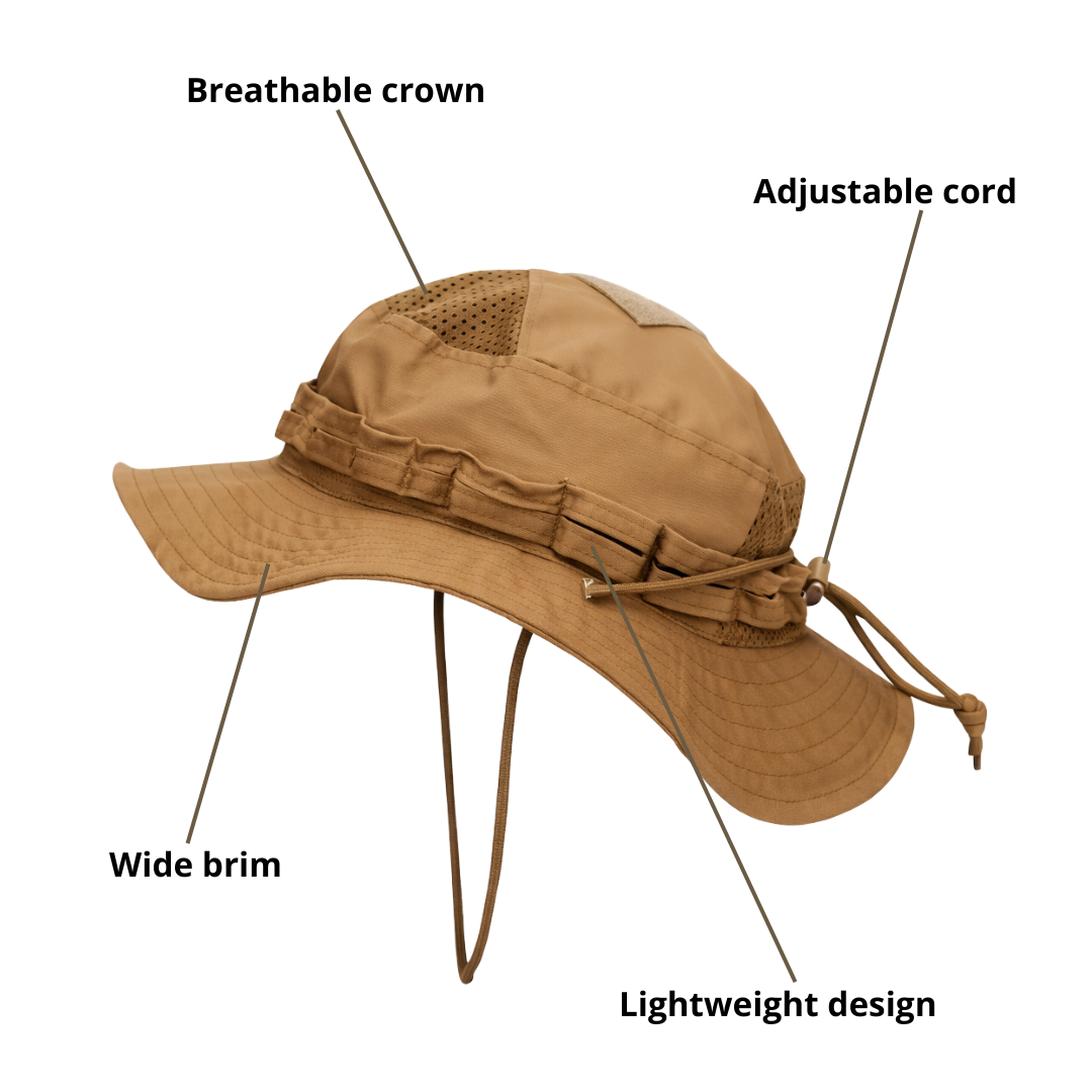 Men’s Outdoor Boonie Hat – Breathable Coverage & Sun Protection