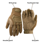 Men’s Outdoor Performance Gloves – Touchscreen & Knuckle Guard