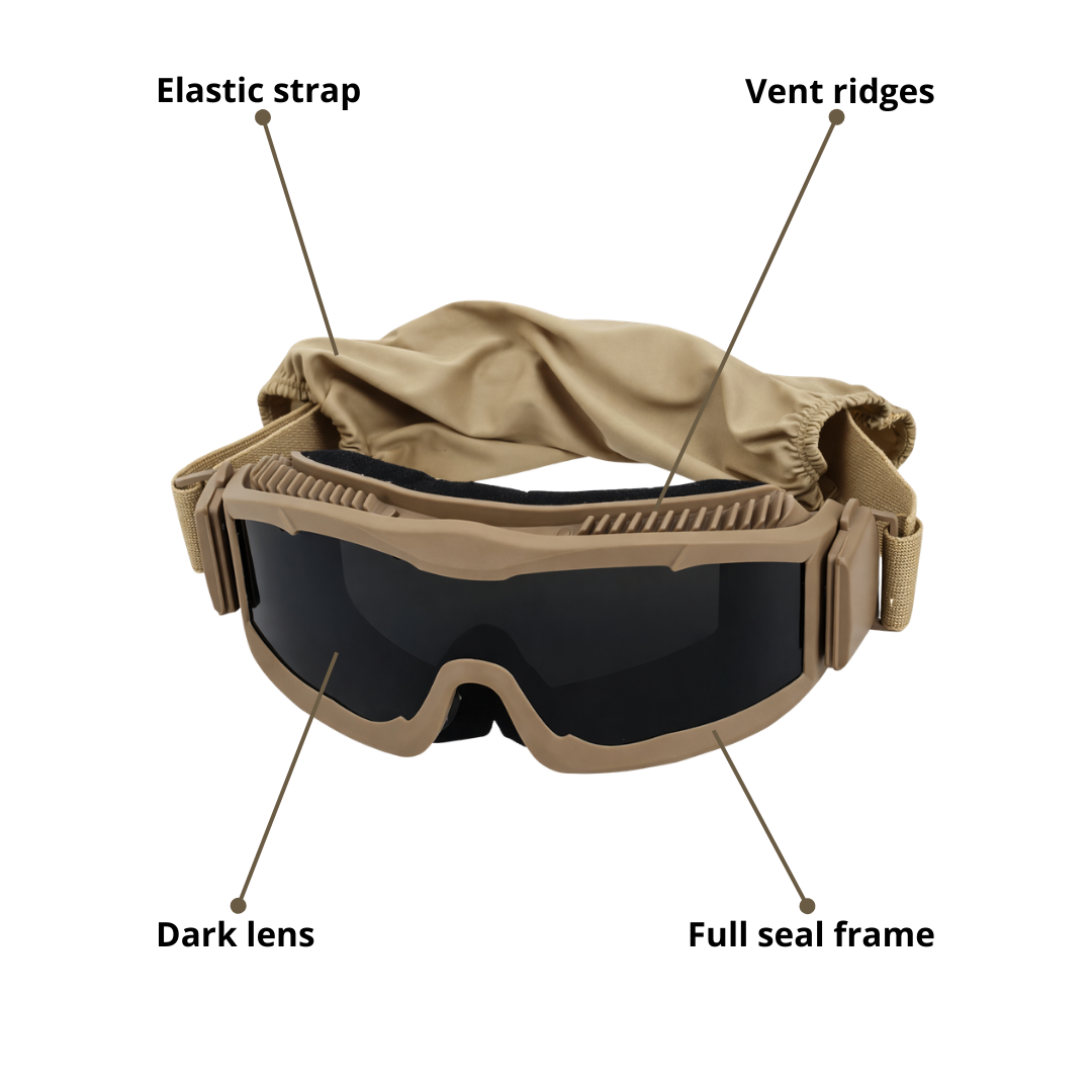 Tactical Protective Goggles – Windproof & Anti-Fog Outdoor Eyewear