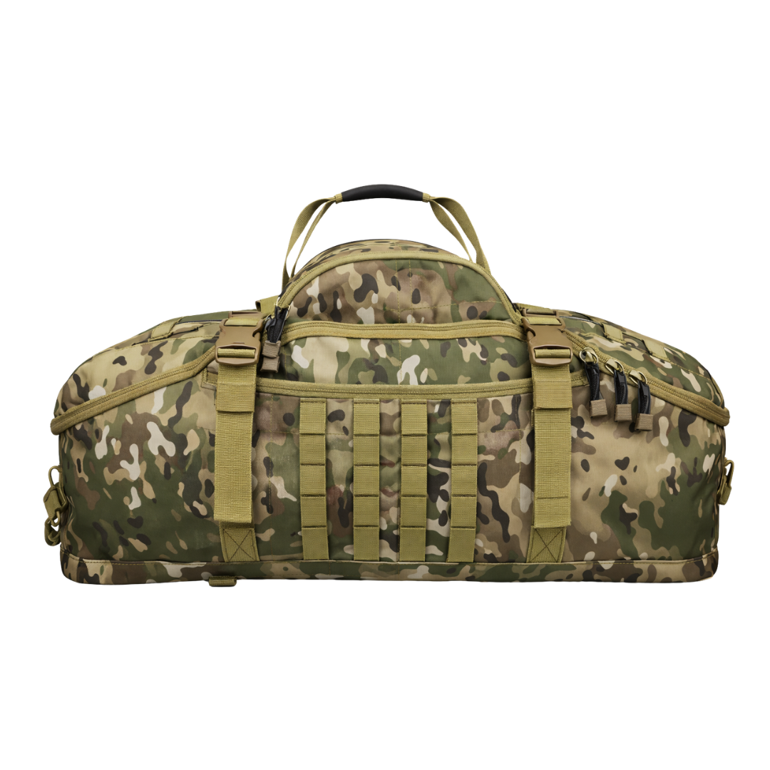 Tactical Outdoor Duffel Backpack – MOLLE Travel & Camping Gear Bag