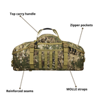 Tactical Outdoor Duffel Backpack – MOLLE Travel & Camping Gear Bag