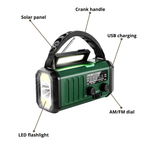 Emergency Crank Radio – Solar Power & LED Flashlight with USB + SOS