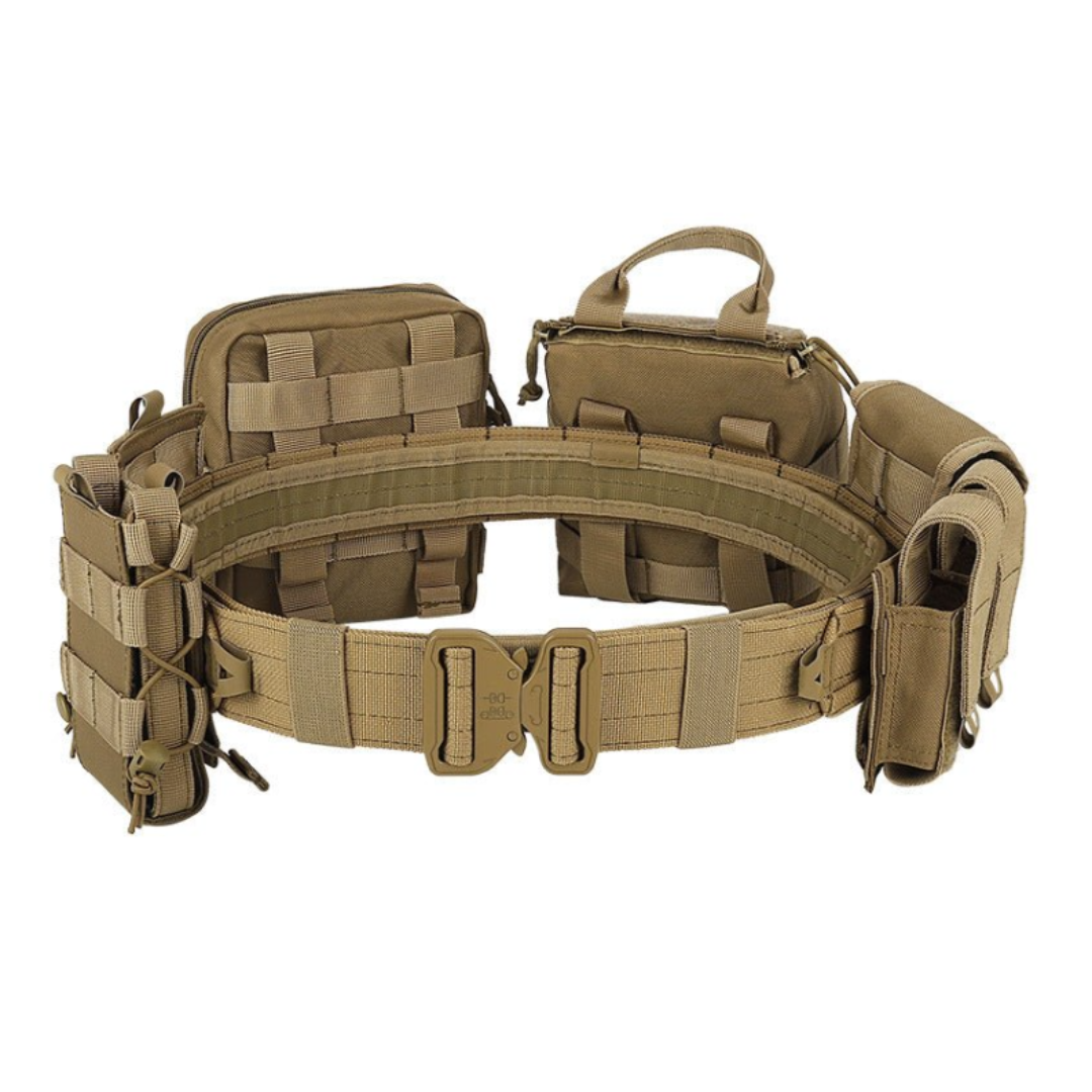 Elite Survival 8-Set Pro Tactical MOLLE Belt – Modular Duty System