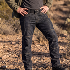 Men’s All-Season Tactical Denim Pants – Multi Pocket & Flexible Fit