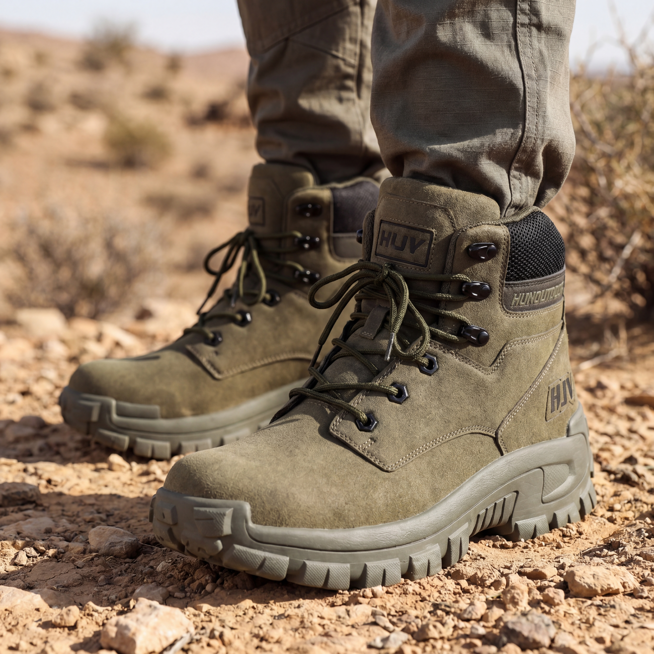 Men’s Tactical Boots – Mid-Top Grip & All-Terrain Comfort