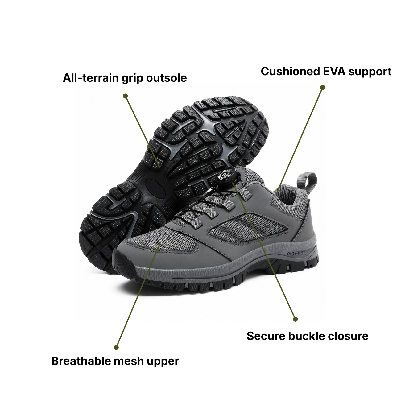 Men’s Tactical Shoes – Lightweight Grip & Outdoor Comfort
