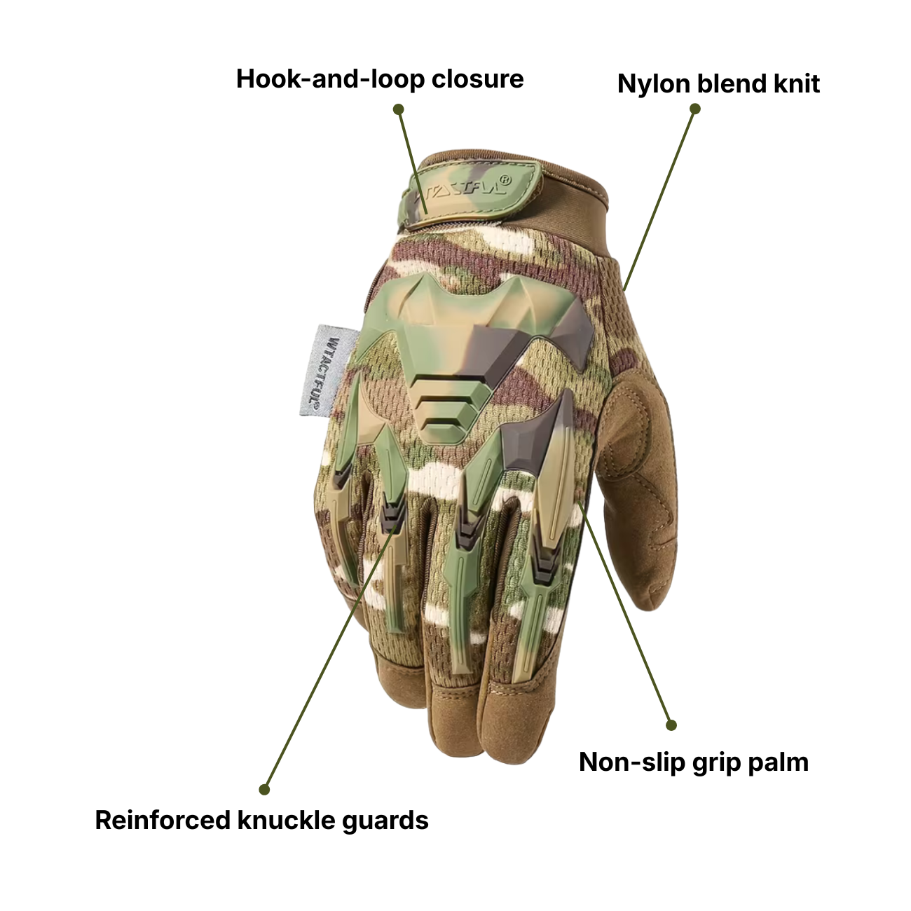 Men's Tactical Gloves – Breathable & Non-Slip Outdoor Gloves