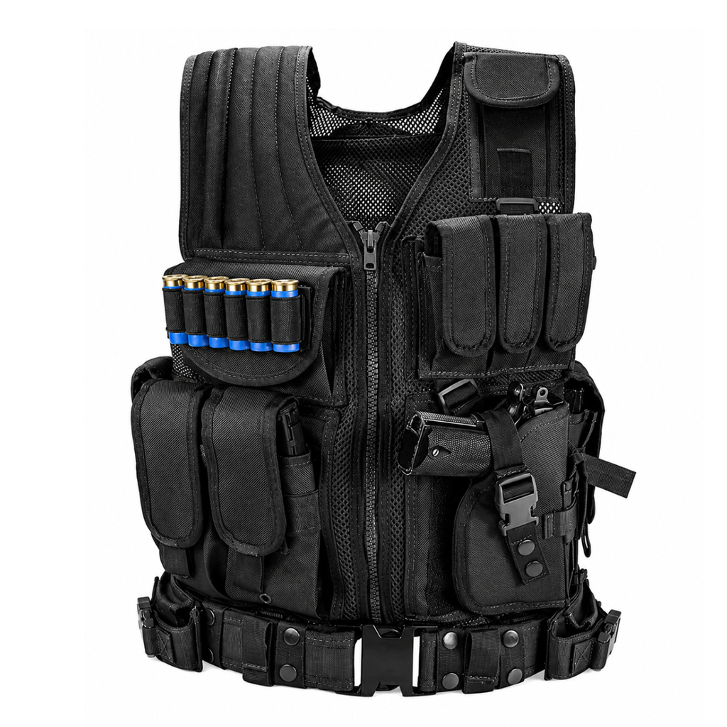 Lightweight Tactical Combat Vest – Modular Utility & Ventilated Design