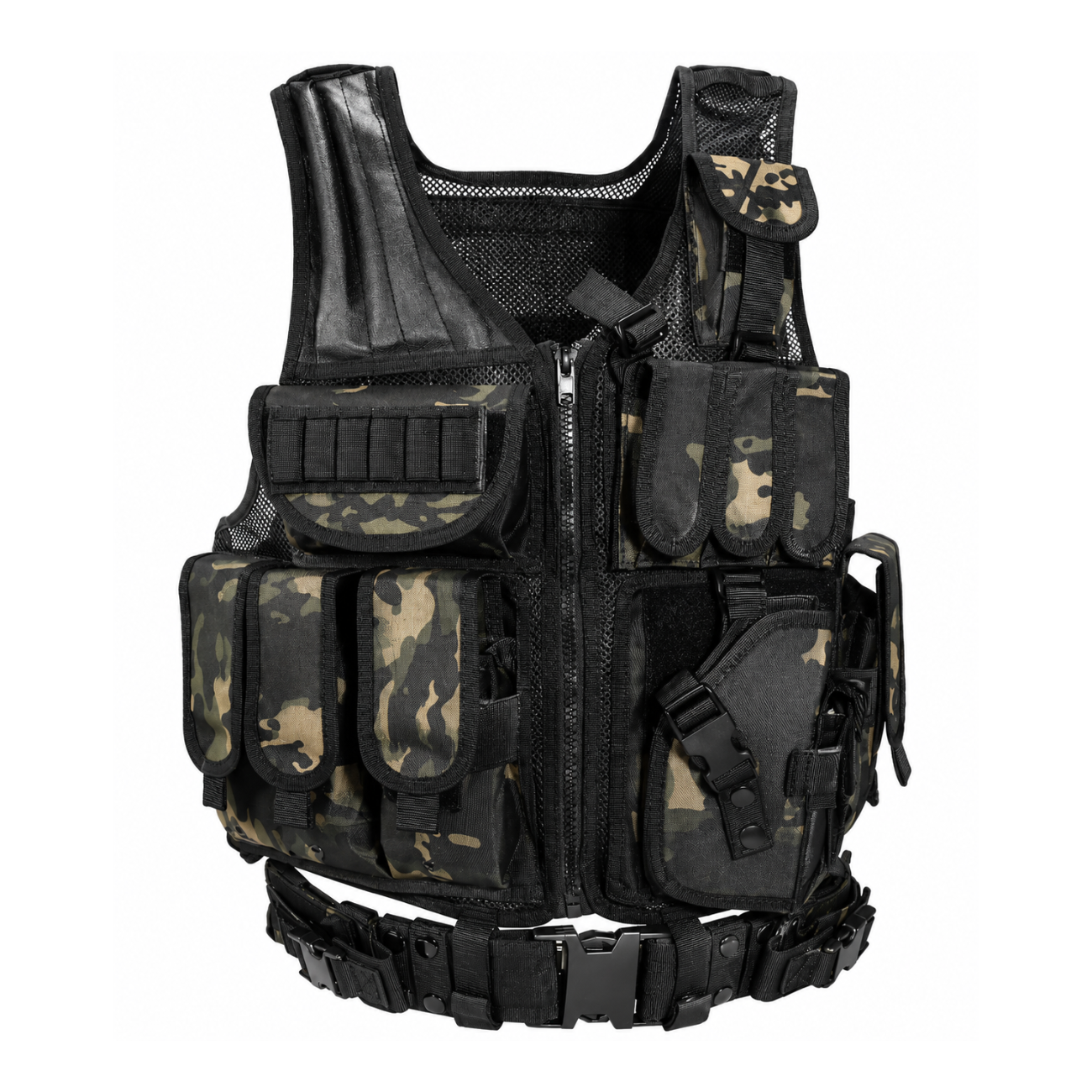 Lightweight Tactical Combat Vest – Modular Utility & Ventilated Design