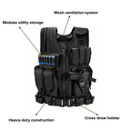 Lightweight Tactical Combat Vest – Modular Utility & Ventilated Design