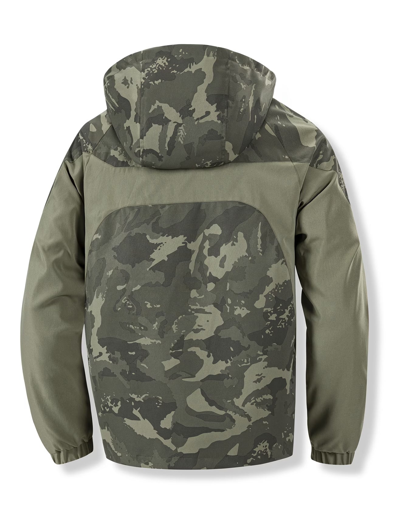 Tactical Men's Camo Hooded Windbreaker Jacket