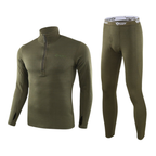 Tactical Warm Fleece Thermal Underwear Set – Insulated Base Layer