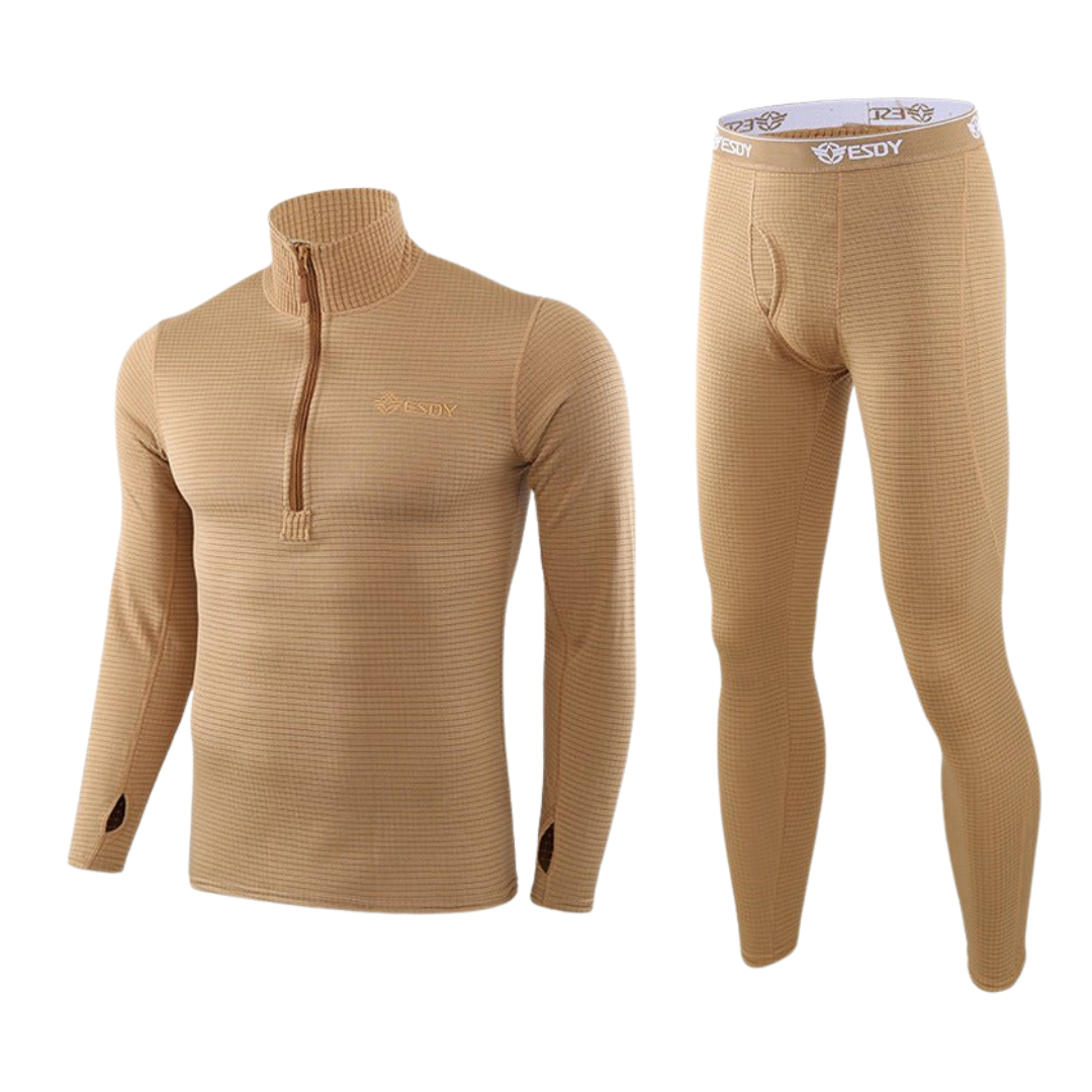 Tactical Warm Fleece Thermal Underwear Set – Insulated Base Layer