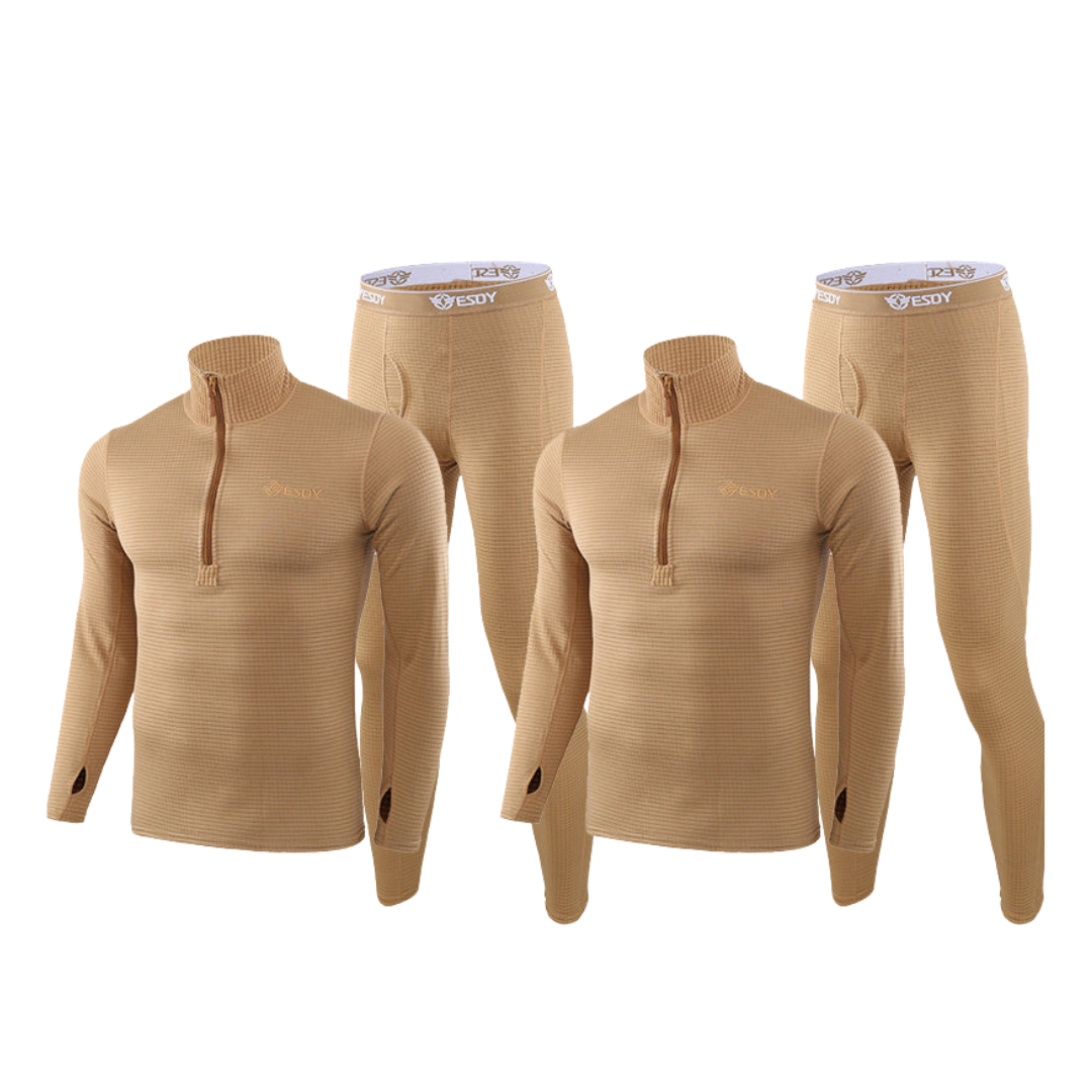 Tactical Warm Fleece Thermal Underwear Set – Insulated Base Layer