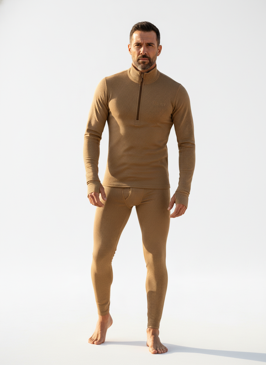 Tactical Warm Fleece Thermal Underwear Set – Insulated Base Layer