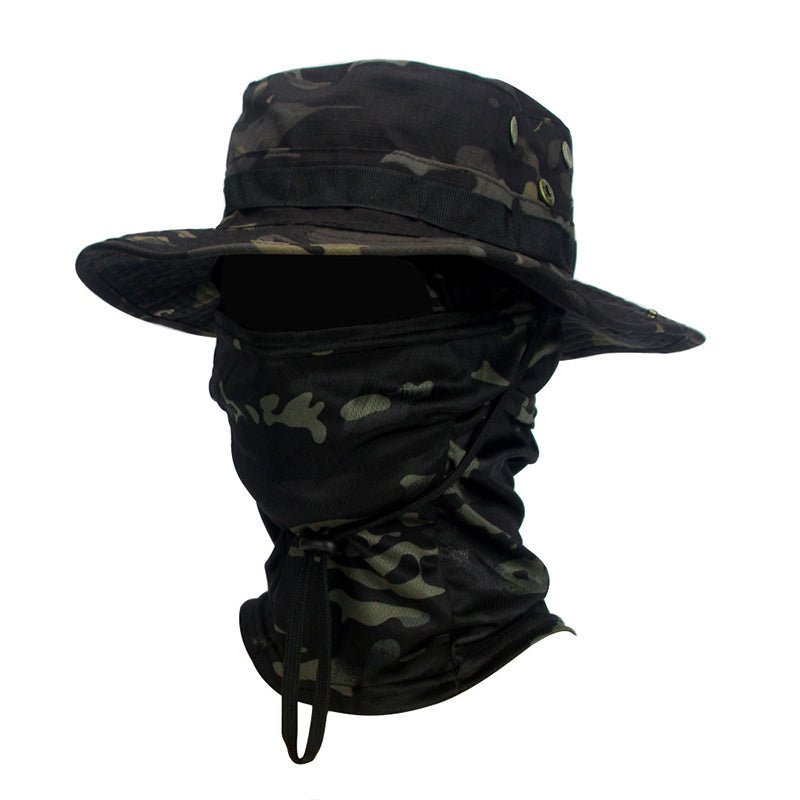 Men's Tactical Sun Hat - UV Protection Boonie Hat with Balaclava