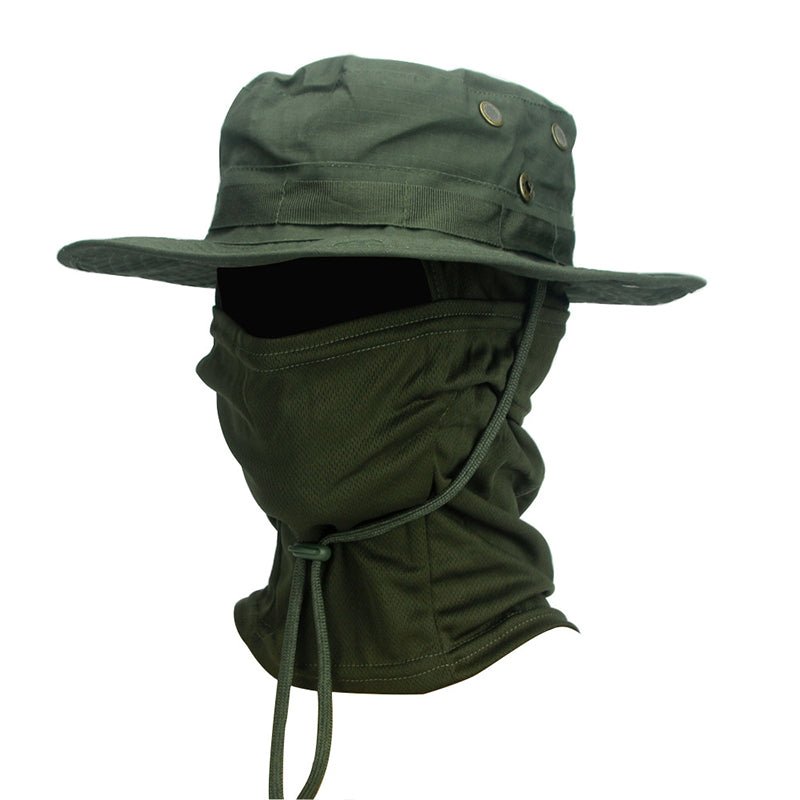 Men's Tactical Sun Hat - UV Protection Boonie Hat with Balaclava