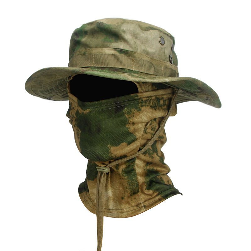 Men's Tactical Sun Hat - UV Protection Boonie Hat with Balaclava